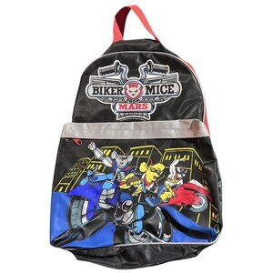 Vintage NWOT 1994 Biker Mice From Mars Bookbag 90s Cartoon Graphic Backpack 15"